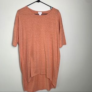 Lularoe Irma Tunic, Heathered peach